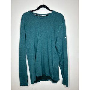 Nike running long sleeve blue shirt size xl
